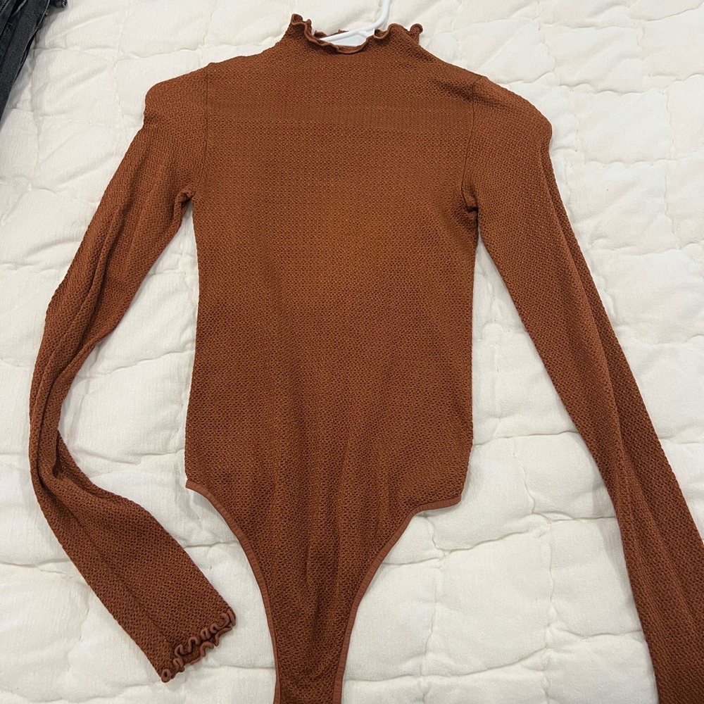 Free People Long Sleeve Bodysuit